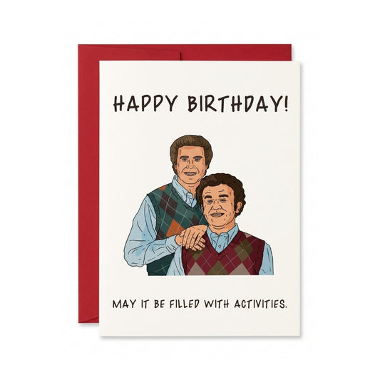 May Your Birthday Be Filled With Activities | Greeting Card