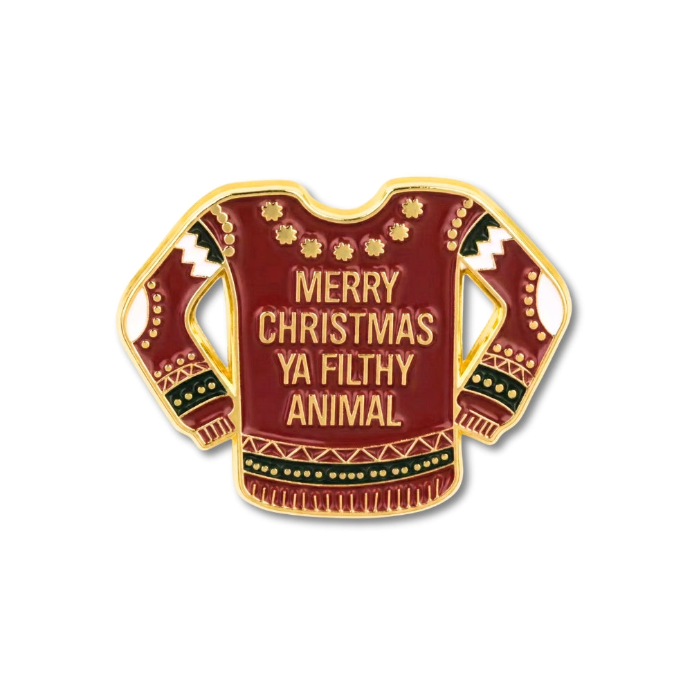 Merry Christmas Ya Filthy Animal | Collectible Pin