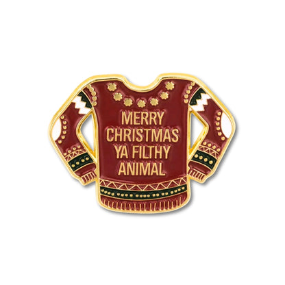 Merry Christmas Ya Filthy Animal | Collectible Pin