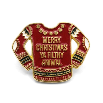 Merry Christmas Ya Filthy Animal | Collectible Pin