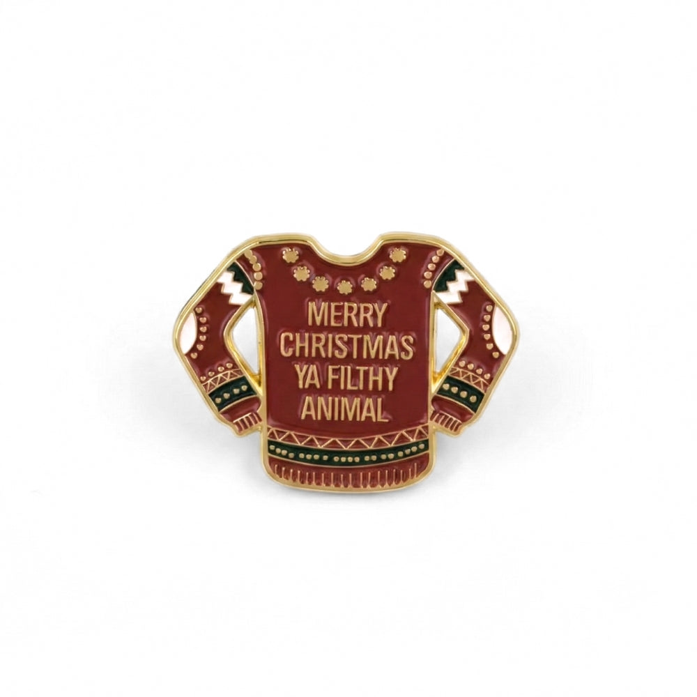 Merry Christmas Ya Filthy Animal | Collectible Pin