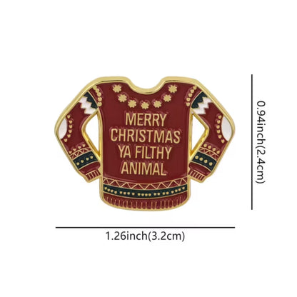 Merry Christmas Ya Filthy Animal | Collectible Pin
