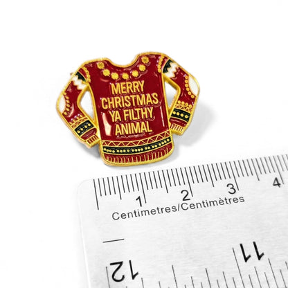 Merry Christmas Ya Filthy Animal | Collectible Pin