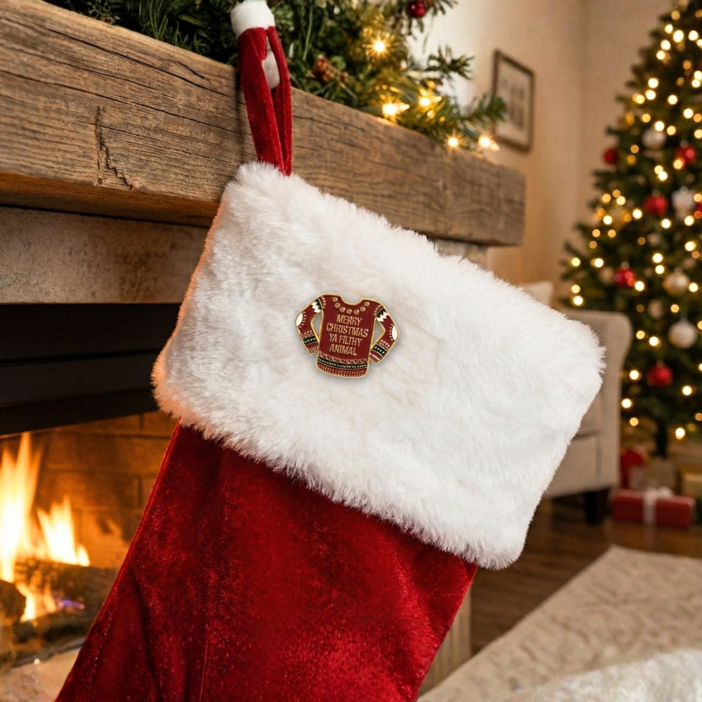 Merry Christmas Ya Filthy Animal | Collectible Pin