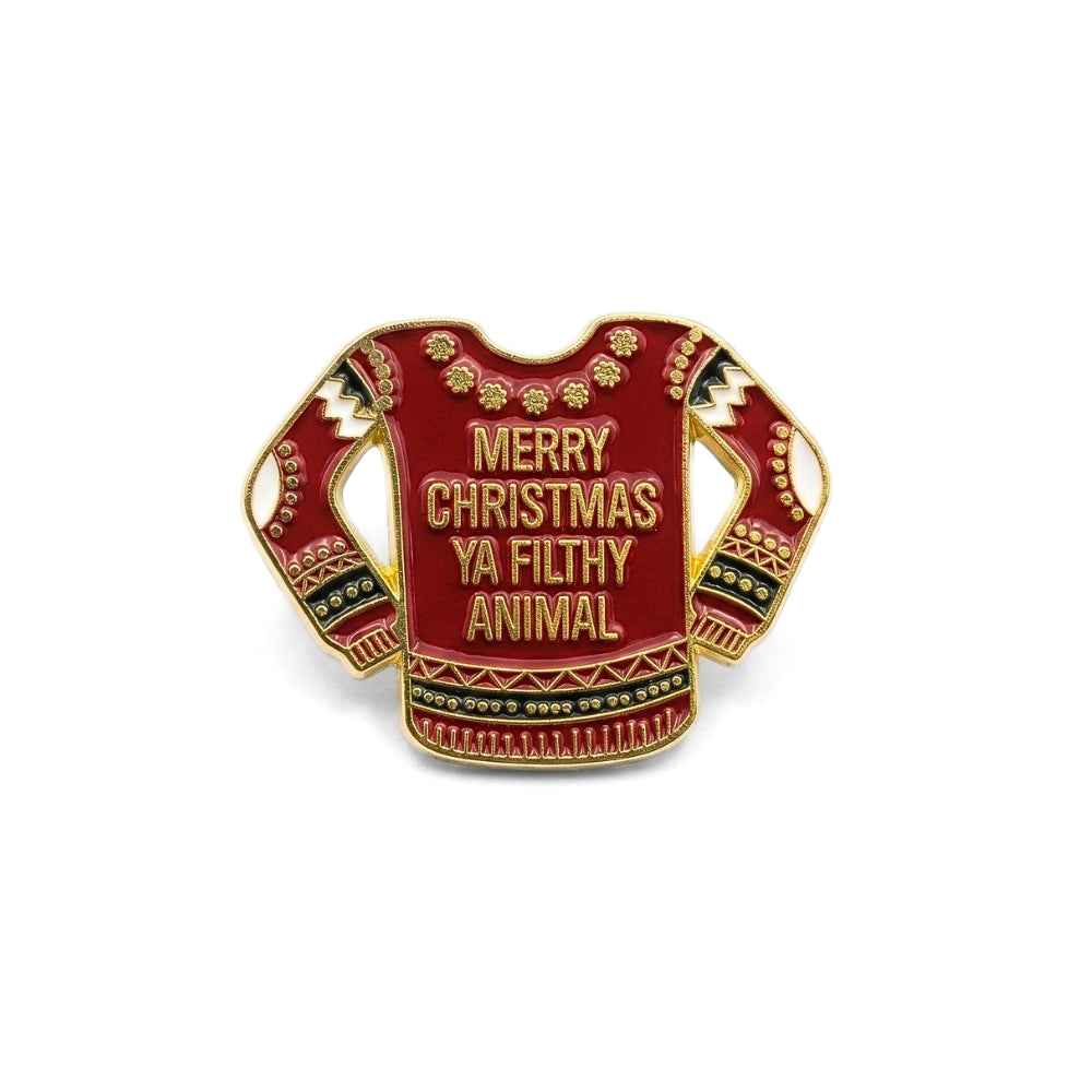 Merry Christmas Ya Filthy Animal | Collectible Pin