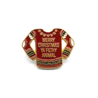 Merry Christmas Ya Filthy Animal | Collectible Pin
