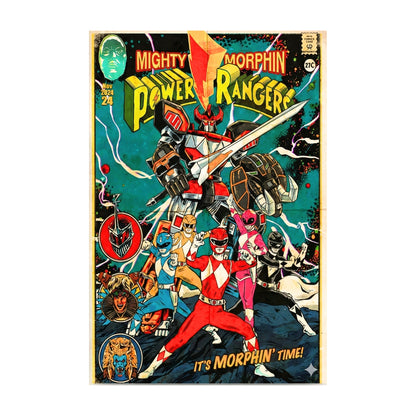 Mighty Morphin Power Rangers Comic | Impression sur toile