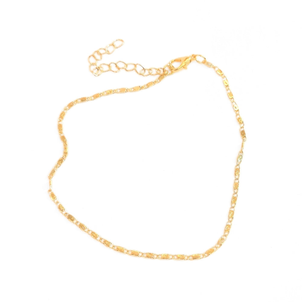 Minimalist Gold Chain Anklet