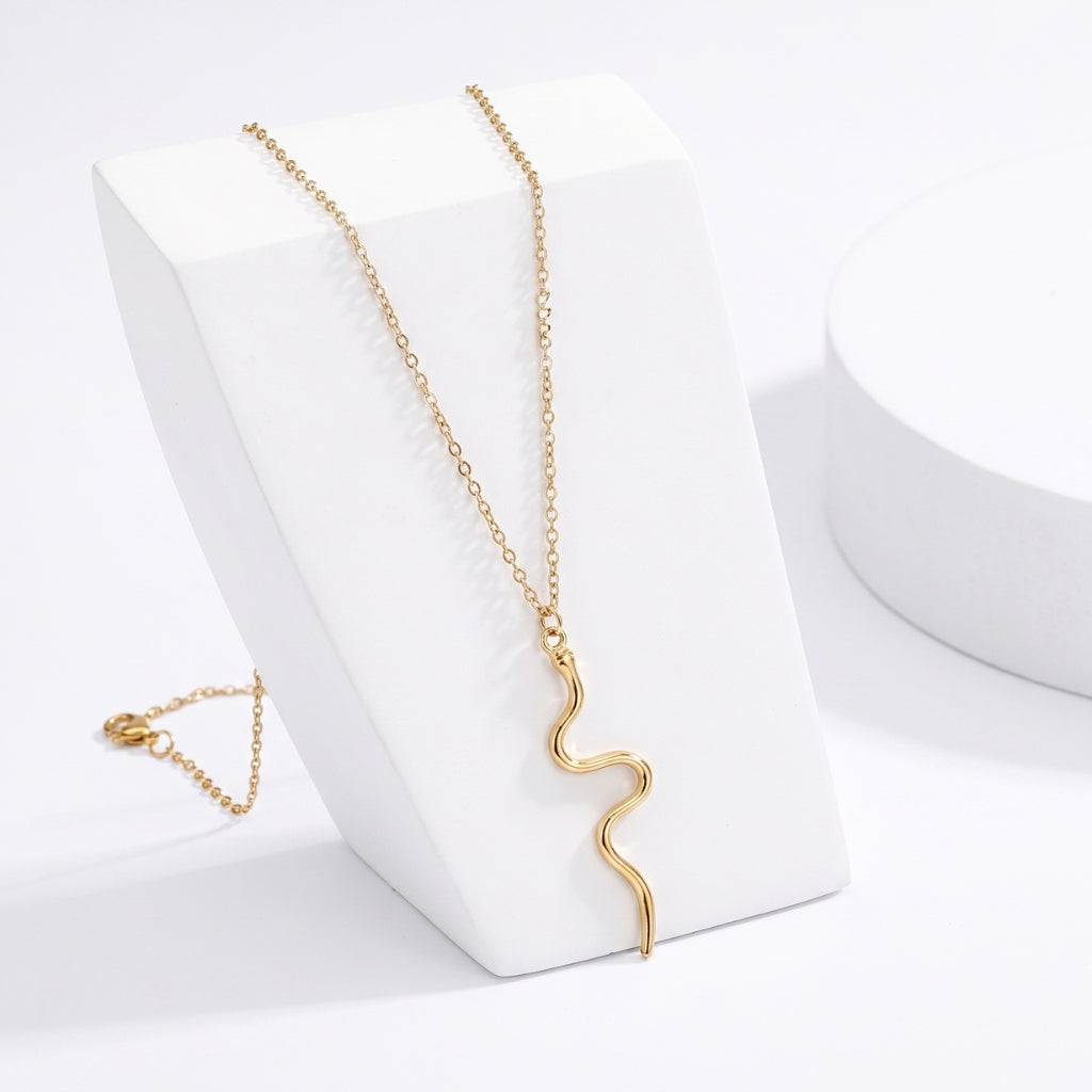 Minimalist Snake [Gold] | Necklace