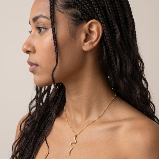 Minimalist Snake [Gold] | Necklace