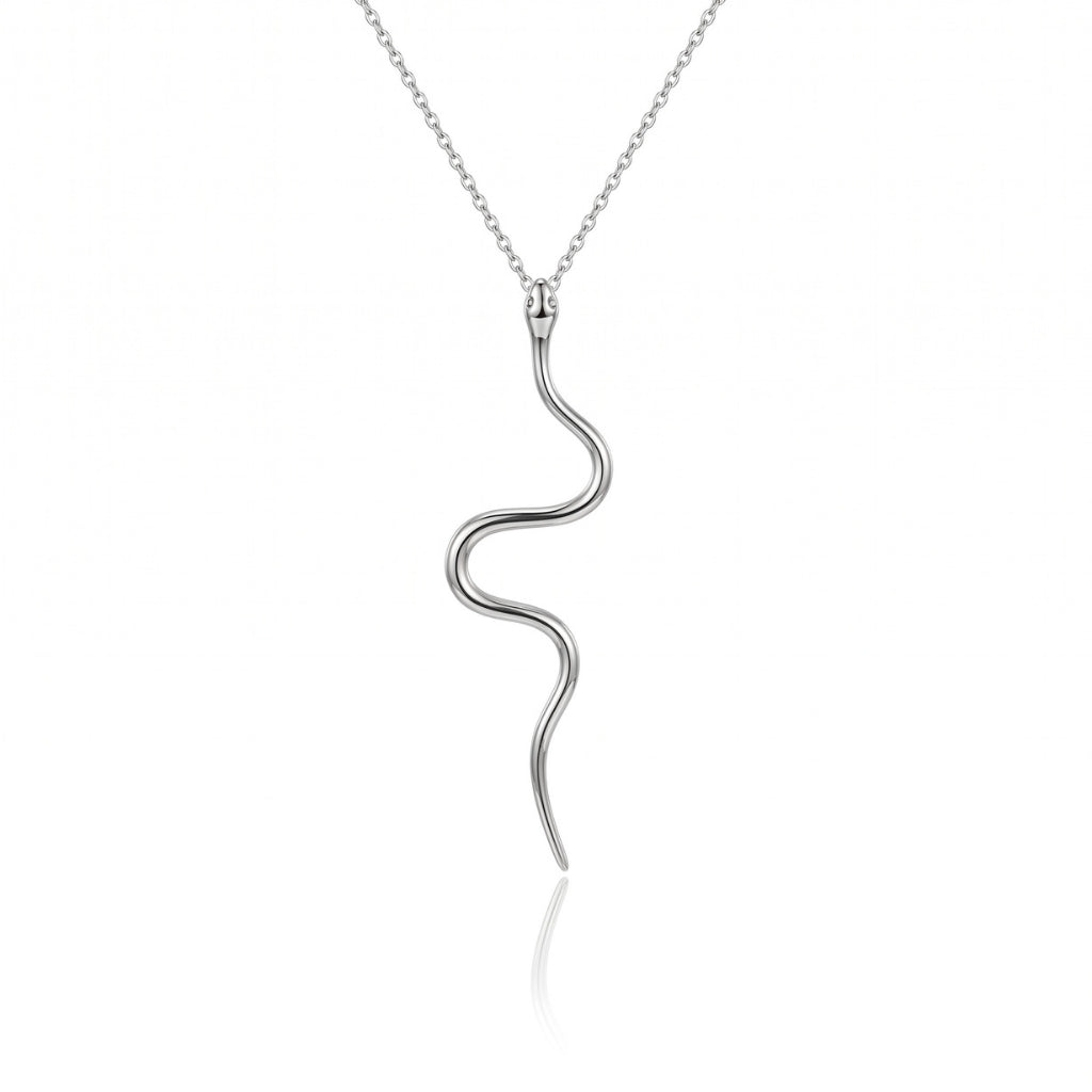 Minimalist Snake [Silver] | Necklace