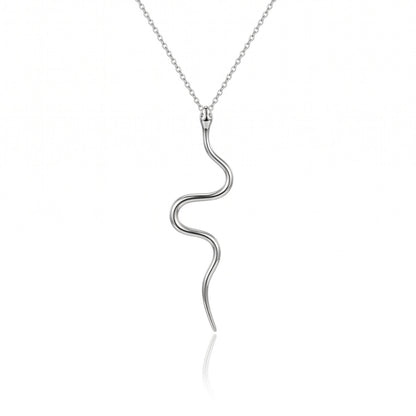 Minimalist Snake [Silver] | Necklace