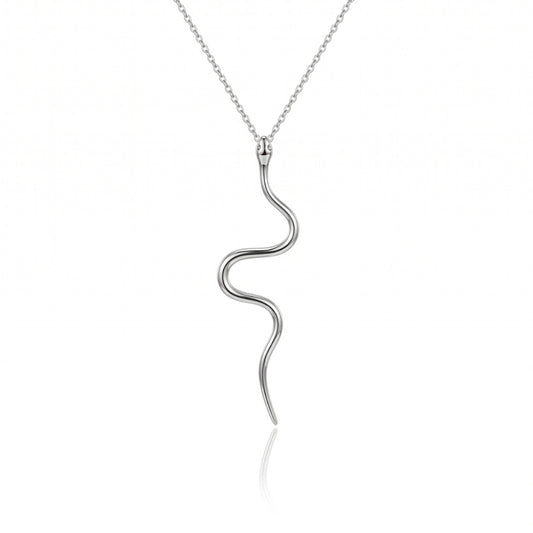 Minimalist Snake [Silver] | Necklace