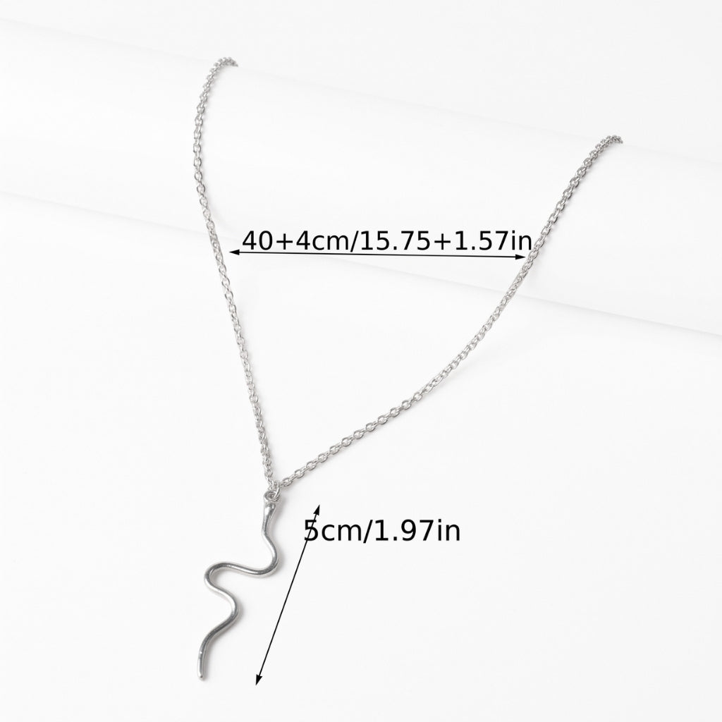 Minimalist Snake [Silver] | Necklace
