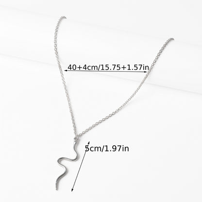 Minimalist Snake [Silver] | Necklace