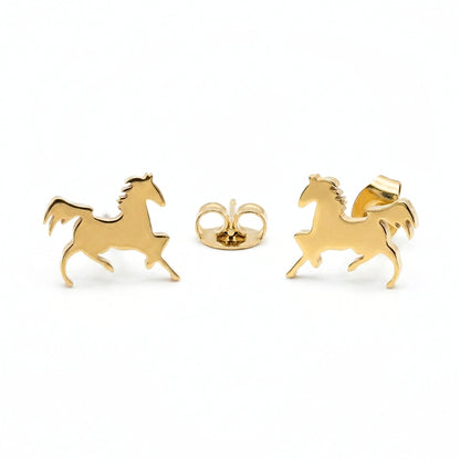 Minimalist Stallion Silhouette Studs | Earrings