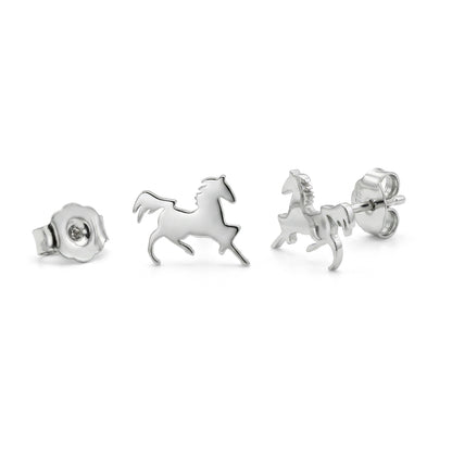 Minimalist Stallion Silhouette Studs | Earrings
