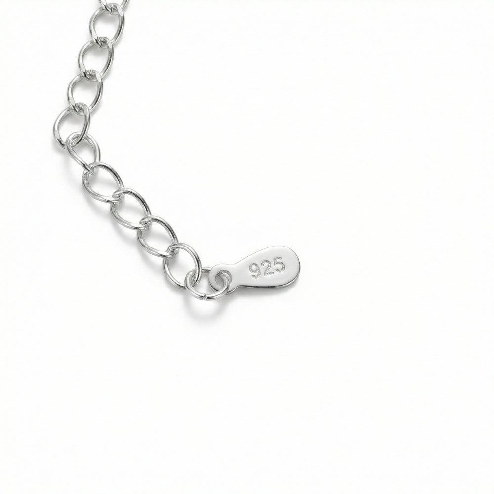 Minimalist Sterling Silver Paw Print | Necklace