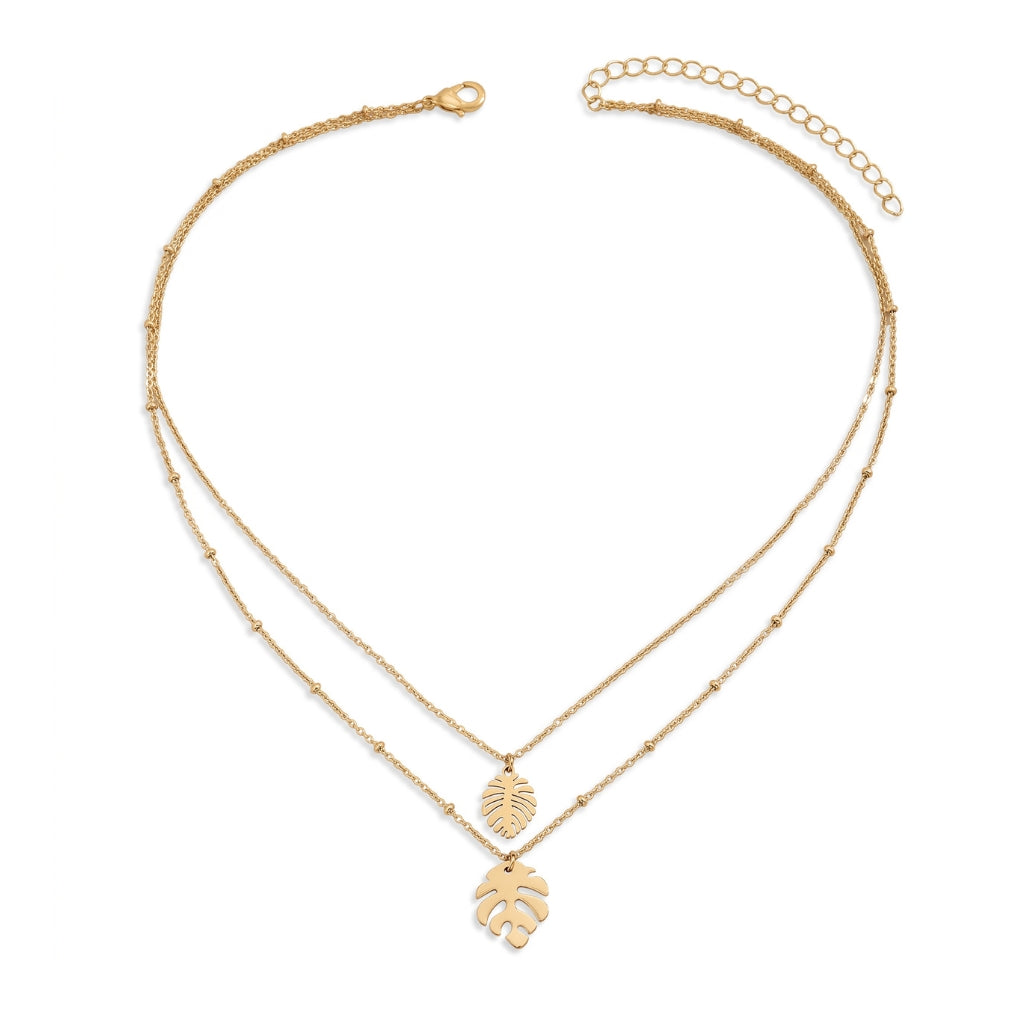 Monstera Leaf Layered | Necklace