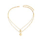 Monstera Leaf Layered Necklace