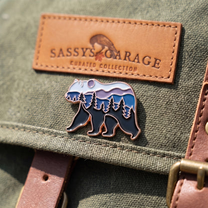 Mountain Forest Bear Silhouette | Collectible Pin