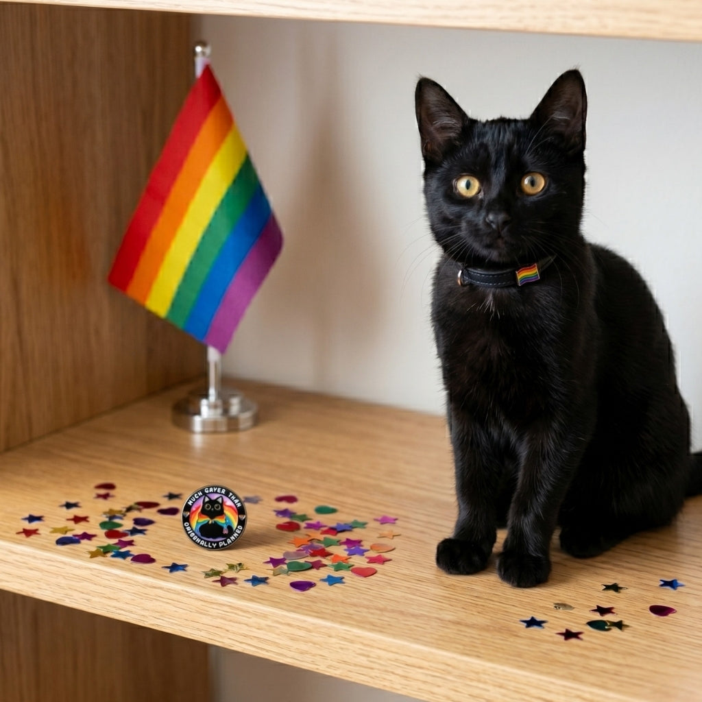 Much Gayer Than Originally Planned [Pride] | Collectible Pin