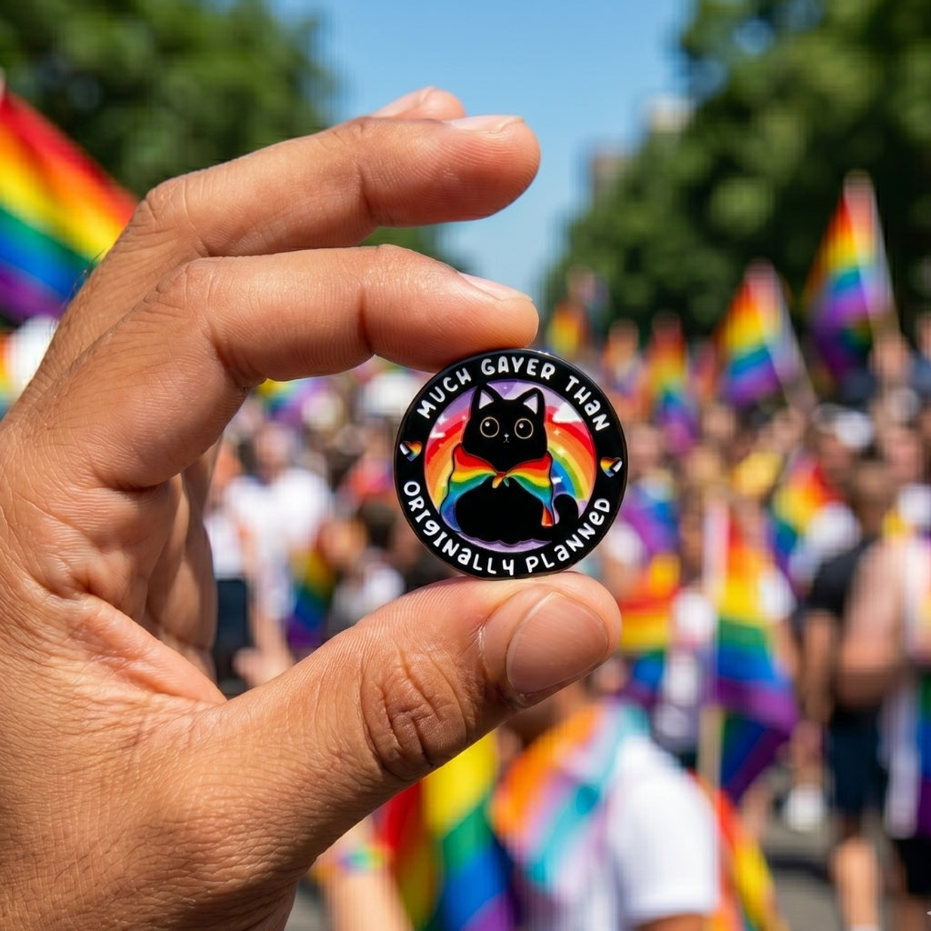 Much Gayer Than Originally Planned [Pride] | Collectible Pin