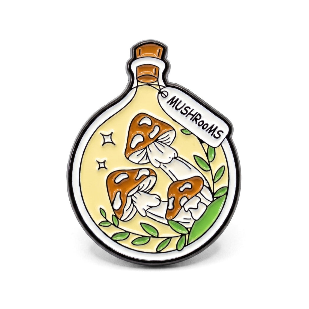 Mushrooms in a Bottle | Collectible Pin
