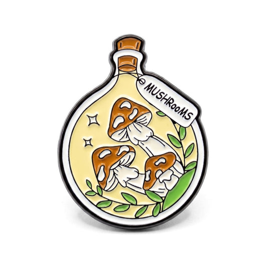 Mushrooms in a Bottle | Collectible Pin