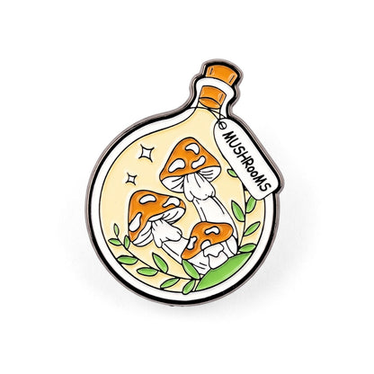 Mushrooms in a Bottle | Collectible Pin