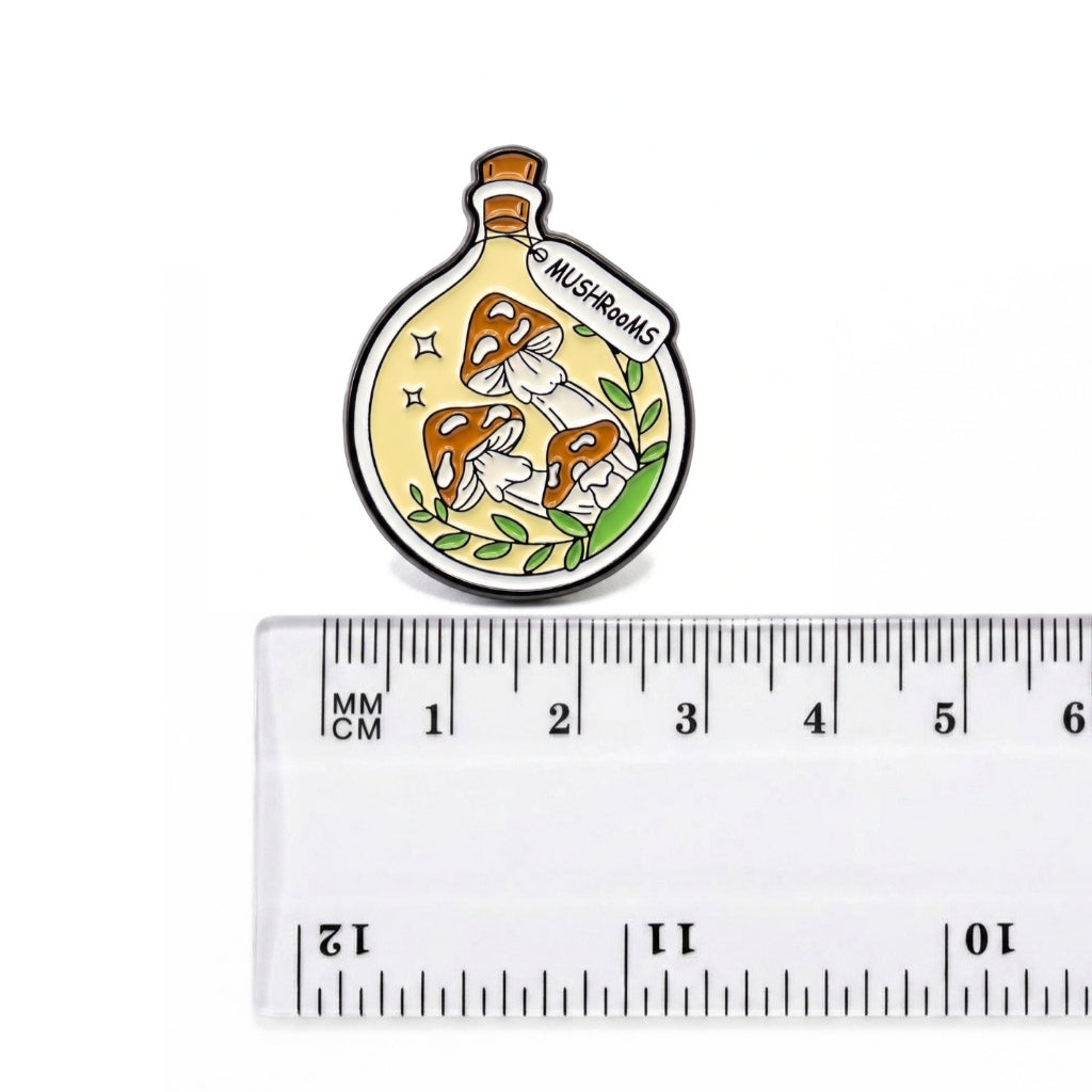Mushrooms in a Bottle | Collectible Pin