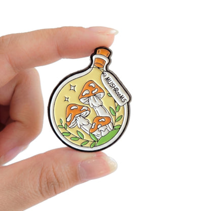 Mushrooms in a Bottle | Collectible Pin