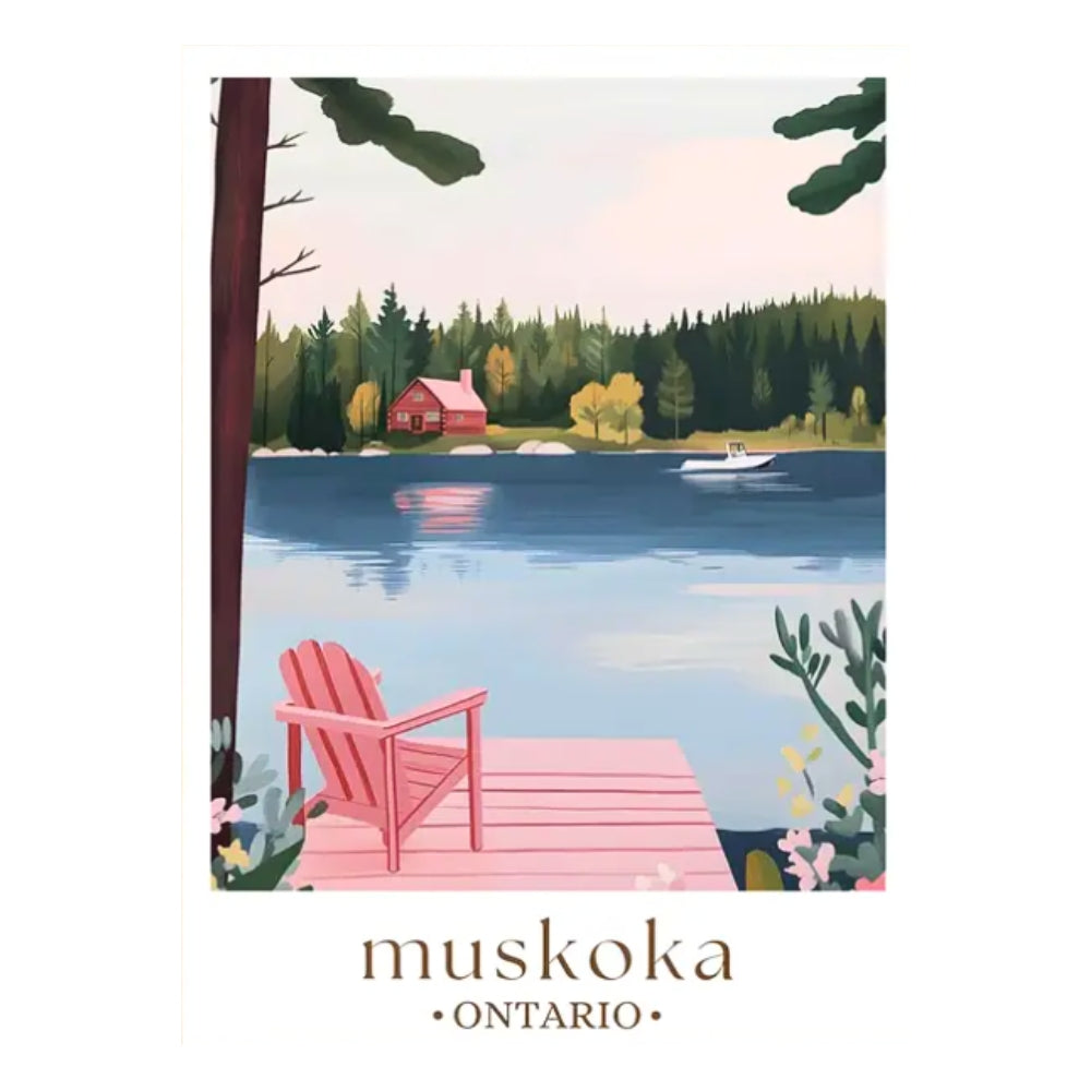 Muskoka en pastel | Impression sur toile