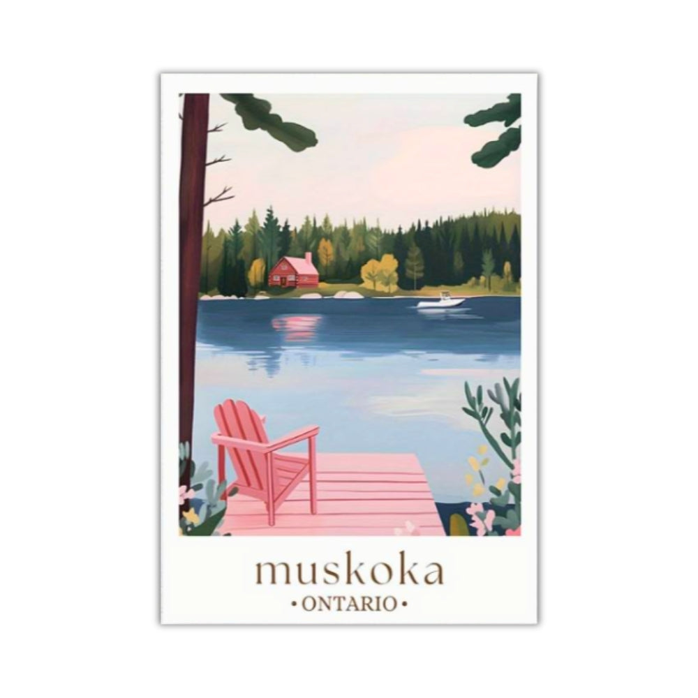 Muskoka en pastel | Impression sur toile