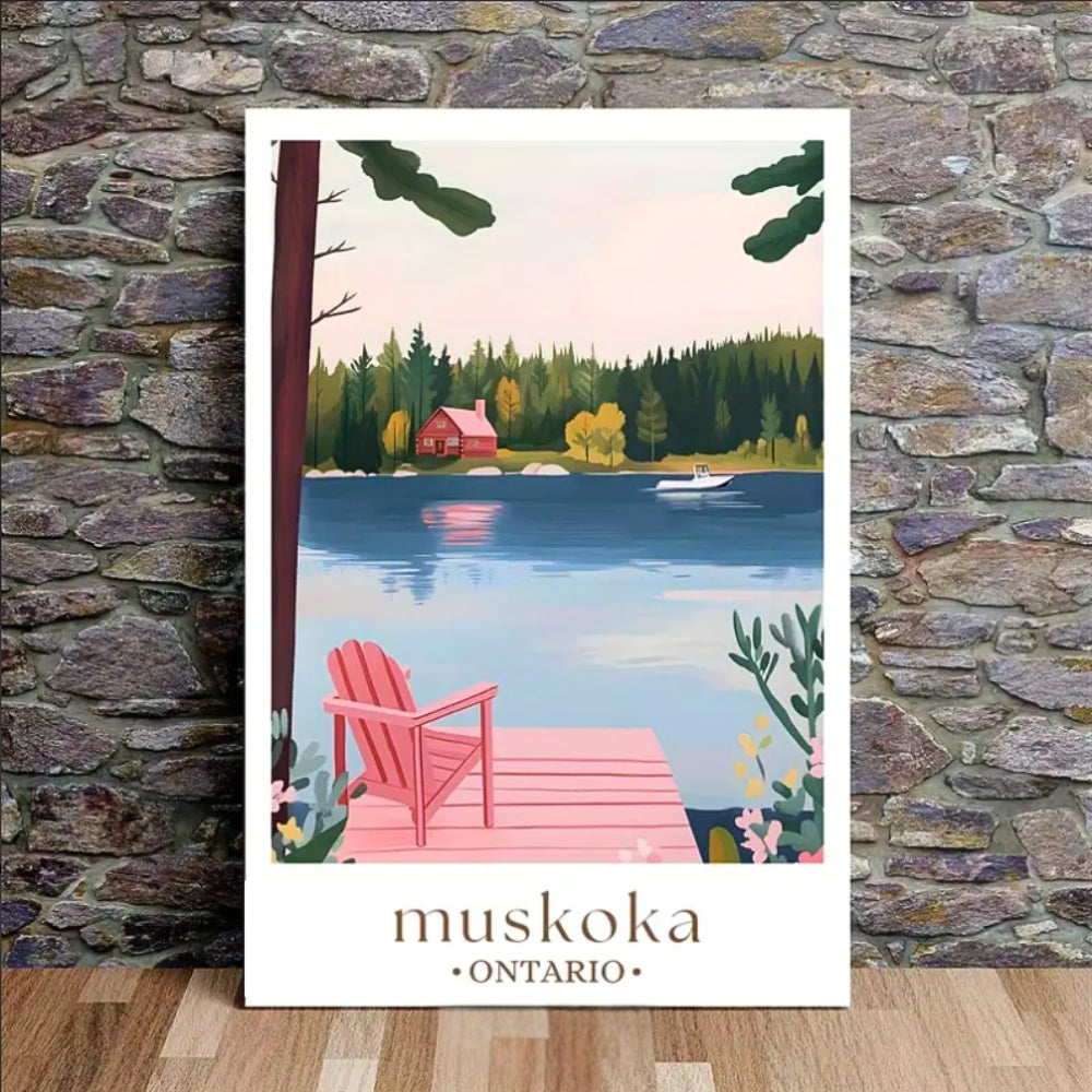 Muskoka en pastel | Impression sur toile