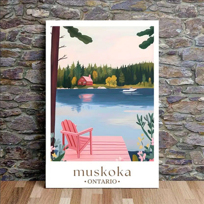 Muskoka en pastel | Impression sur toile