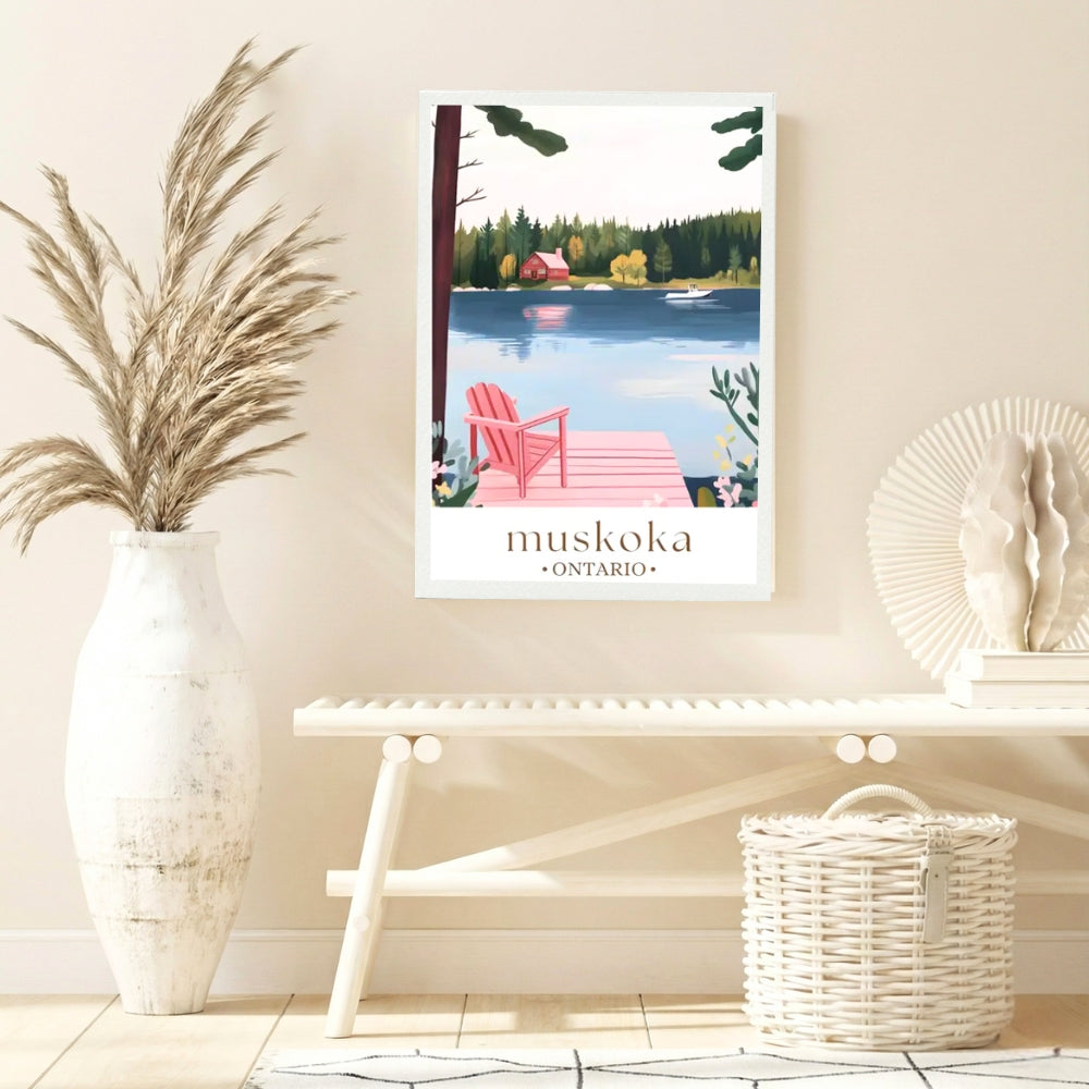 Muskoka en pastel | Impression sur toile