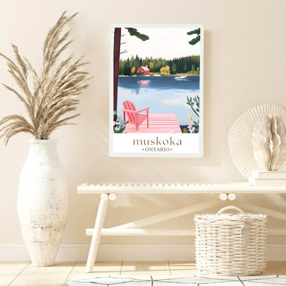 Muskoka en pastel | Impression sur toile