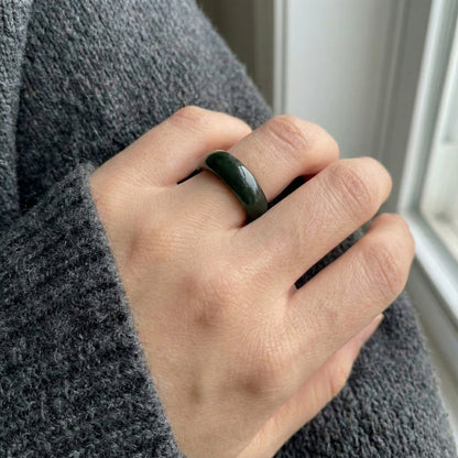 Pierre de Jade Naturelle | Bague [Taille 8]