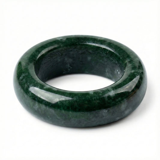 Natural Jade Stone | Ring [Size 8]