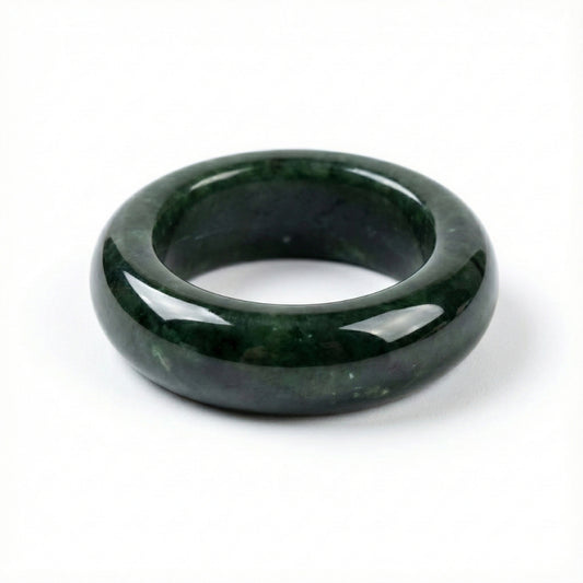 Natural Jade Stone | Ring [Size 8]