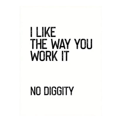 No Diggity | Canvas Art Print