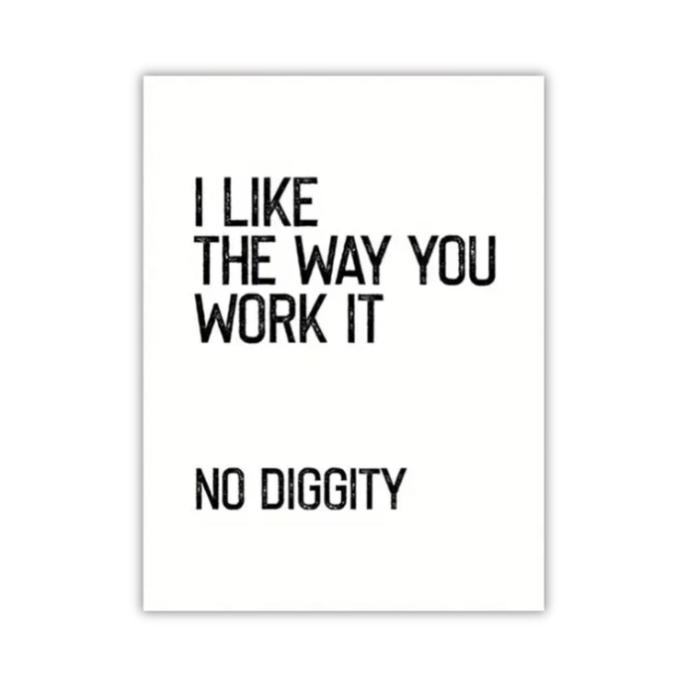 No Diggity | Canvas Art Print