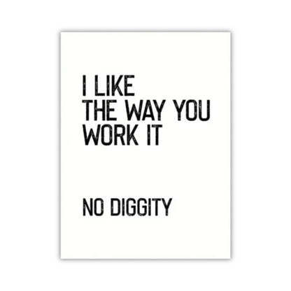 No Diggity | Canvas Art Print