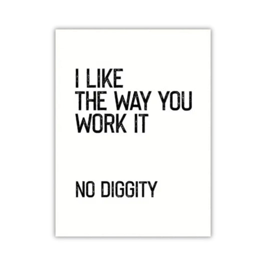No Diggity | Canvas Art Print