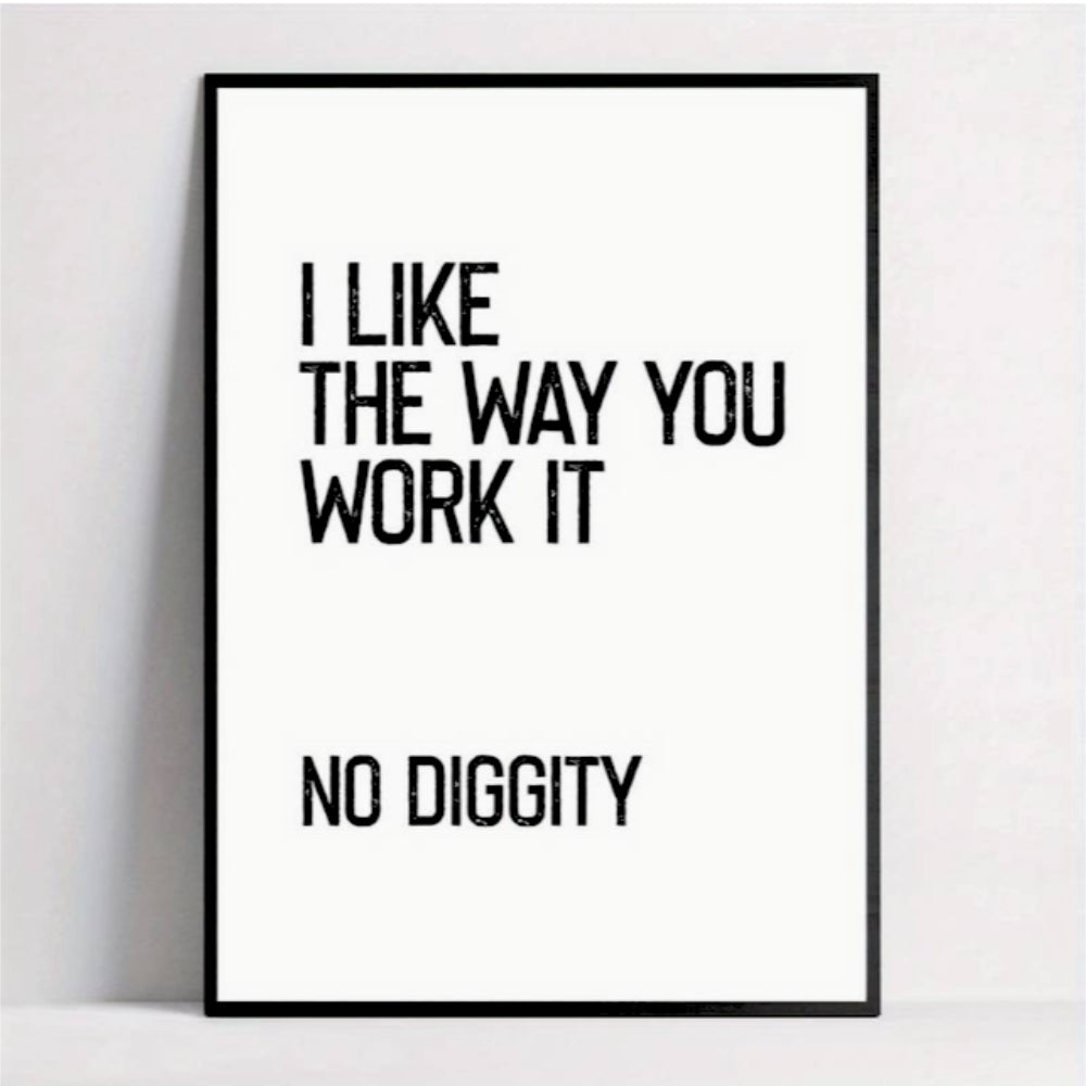 No Diggity | Canvas Art Print