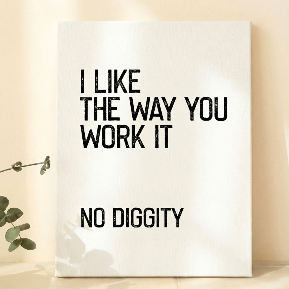 No Diggity | Canvas Art Print