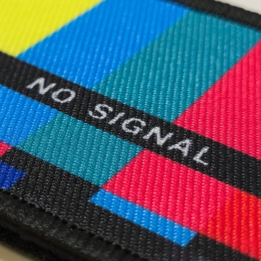 'No Signal' TV Retro Patch