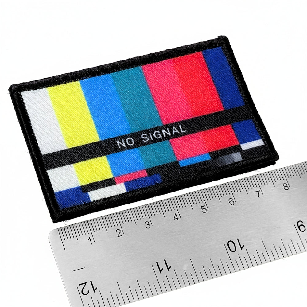 'No Signal' TV Retro Patch