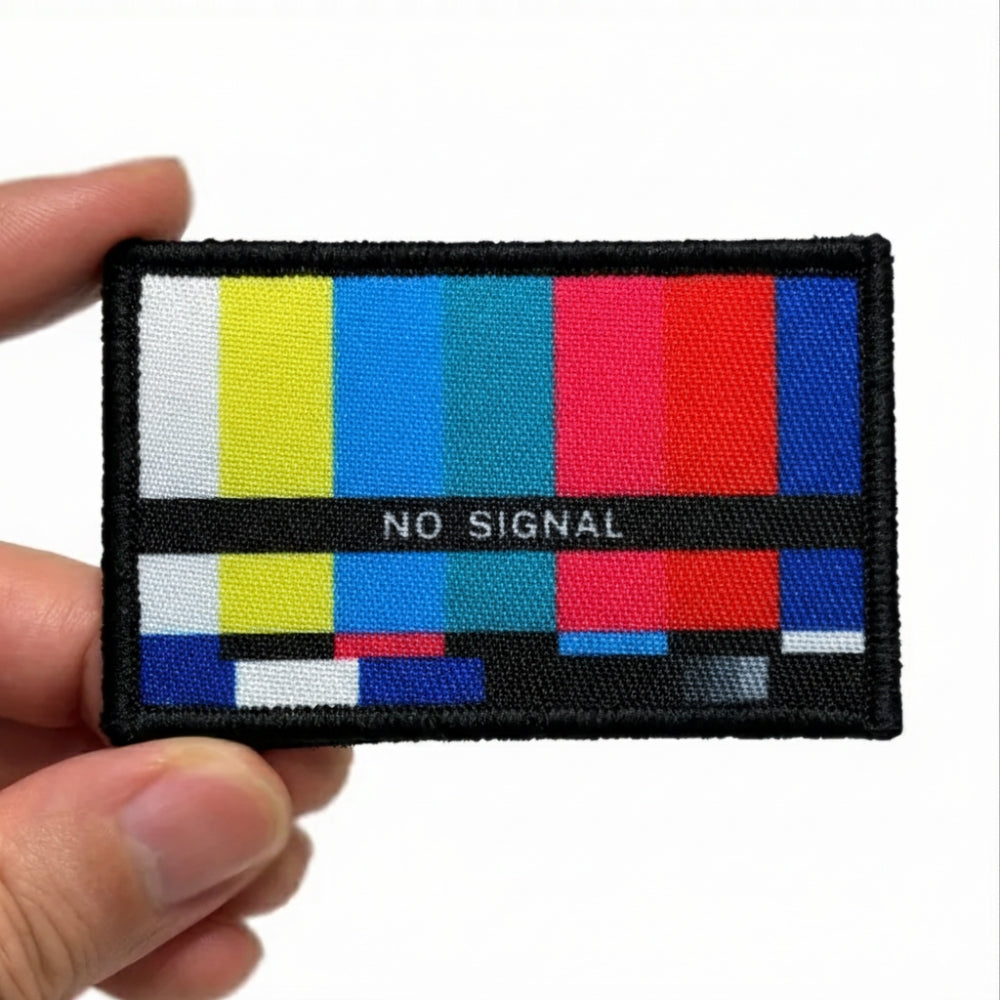 'No Signal' TV Retro Patch